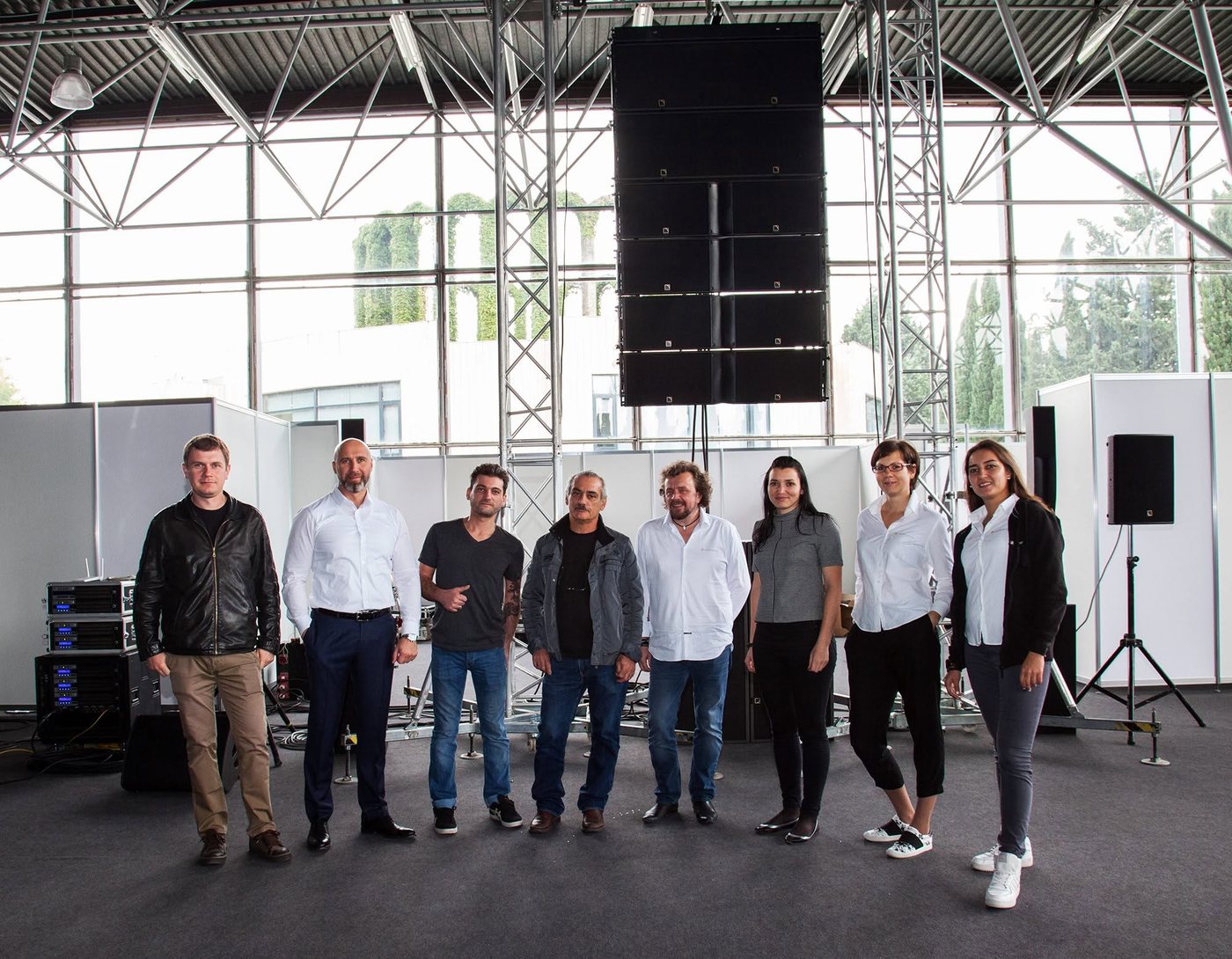 The Sound City team at the L-Acoustics Open Day in Tbilisi